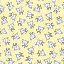 Snuggle in the Jungle Flannel - Baby Tiger - Yellow