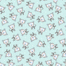 Snuggle in the Jungle Flannel - Baby Tiger - Turquoise