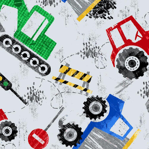 Comfy Flannel - Construction Equipment