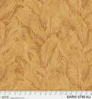 108" Earth Tones Gold Leaf Cotton Wideback Fabric per yard