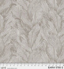 108" Earth Tones Grey Leaf Cotton Wideback Fabric per yard