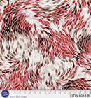 Vitality Chic Red Cotton 108" Wideback Fabric per yard