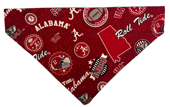 Alabama Crimson Tide 3-Pack Dog Bandana Set