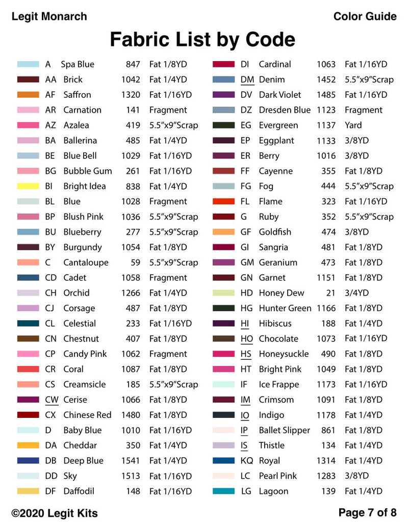 Legit Monarch Pattern