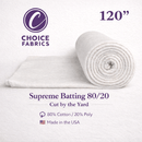 Choice Supreme Batting 80/20 - 120" Wide - By the Yard