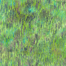 Essence Streamers-Green Lemongrass Batik 44"/45" Fabric Per Yard