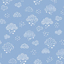 Sweet Dreams Flannel - Dreamy Clouds - Medium Blue