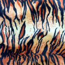 Tiger Print Velboa Faux Fur