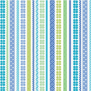 Daisy Up - Stripe - Blue/Green