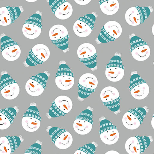 Nordic Cabin - Snowman Frolic - Grey