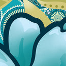 Bloom Teal - Frolic 108" Wideback