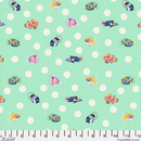 School Crossing - Seafoam || Floral Reef