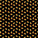 Sweet Candy Corn Black Cotton 44"/45" Fabric Per Yard