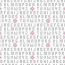 Stitch Garden - Cross Stitch Sampler - White