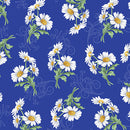 All About Daisies - Daisy Scroll - Royal