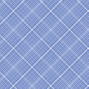 All About Daisies - Tartan Plaid - Periwinkle