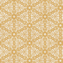 Pismo Mango/Ivory Ground Works Cotton 44"/45" Fabric Per Yard