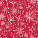 Snow Frost Red Cotton 44"/45" Fabric Per Yard