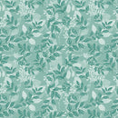 Mountain Foliage Teal Cotton 44"/45" Fabric Per Yard