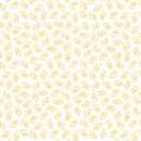 Flutter By White/Maize Cotton 44"/45" Fabric Per Yard