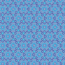 Medallions Blue Cheeto's World Cotton 44"/45" Fabric Per Yard