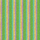 Ziggy Stripe Green Cheeto's World Cotton 44"/45" Fabric Per Yard