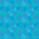 Ditsy Dots Teal Cheeto's World Cotton 44"/45" Fabric Per Yard