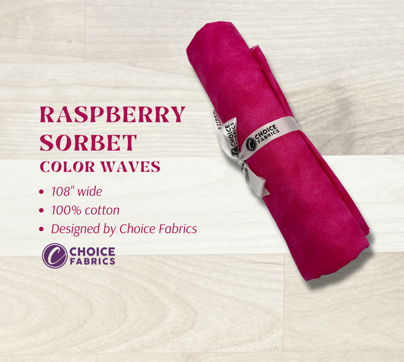 Color Waves 108" Supreme Backings - Raspberry Sorbet