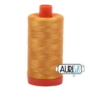 2140 Orange Mustard Aurifil Large Spool Cotton 50wt