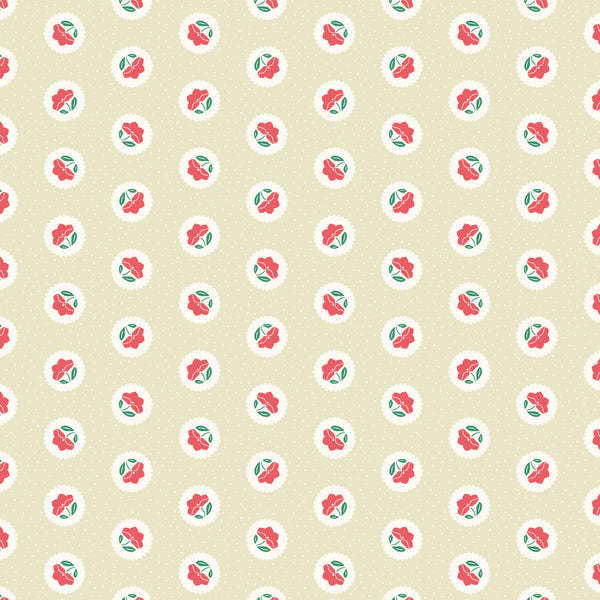 Little Bo - Dot Blossoms - Watermelon