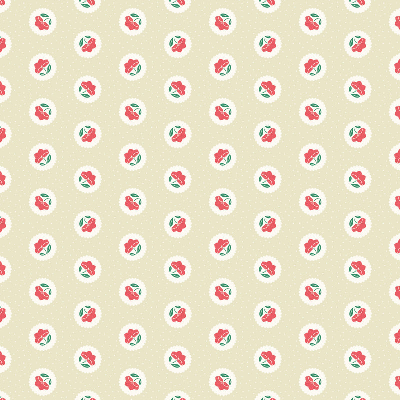 Little Bo - Dot Blossoms - Watermelon