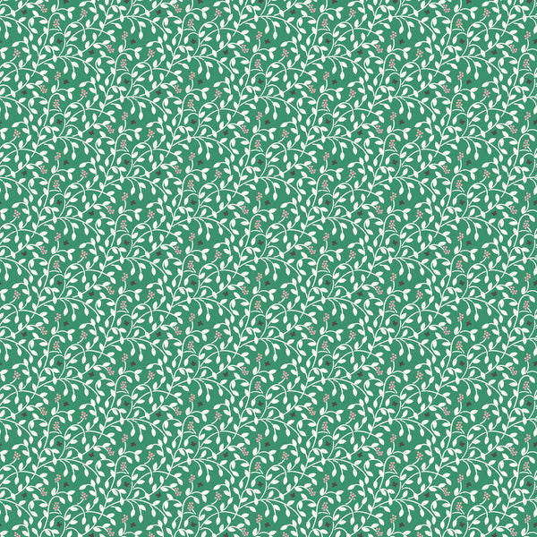 Little Bo - Berry Vines - Emerald