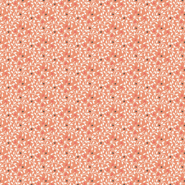 Little Bo - Berry Vines - Coral