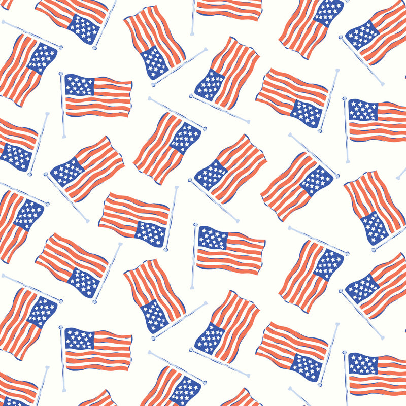 Stars, Stripes & Sun - Stars and Stripes - White