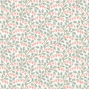 Cottage Garden - Bleeding Heart - Light Turquoise/Pink