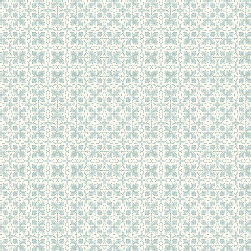 Cottage Garden - Tiled Path - Turquoise