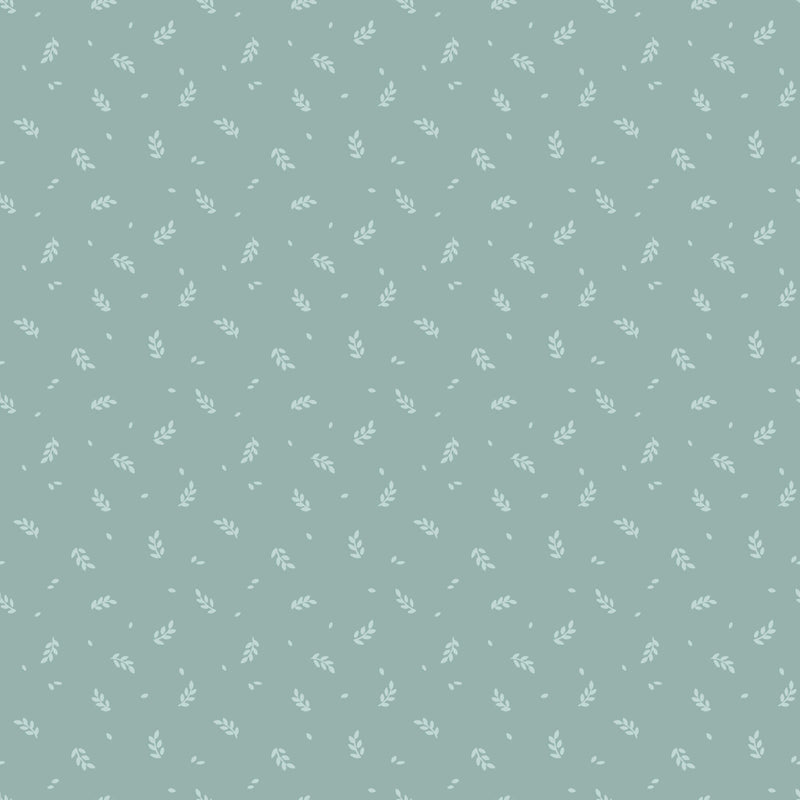 Cottage Garden - Sprigs - Turquoise