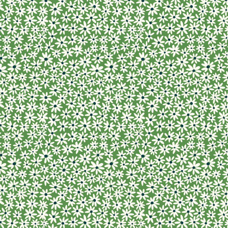 Bohemian Paradise - Tiny Daisies - Green