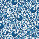 Navy Isla Birds and Branches Cotton 44/45" Fabric Per Yard