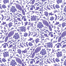 Purple Yolanda Birds and Branches Cotton 44/45" Fabric Per Yard