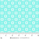 Jubilee Blue Monotone Flower Cotton 44" / 45" Fabric per yard