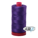 2582 Dark Violet Aurifil Cotton 12 WT Large Spool