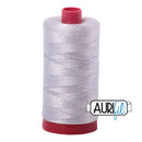 2615 Aluminium Aurifil Cotton 12 WT Large Spool