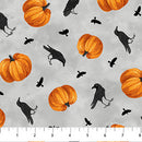Crows-Pumpkins Gray Spellbound