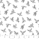 Nature's Sketchbook - White/Black 28533-10 - Cotton 44"/45" Fabric Per Yard