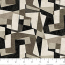 Modern Vibe Fractures Black Multi 44"/45" Cotton Fabric Per Yard