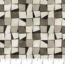 Modern Vibe Quadri Black Multi 44"/45" Cotton Fabric Per Yard