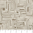 Modern Vibe Circuit Boards Taupe Cream 44"/45" Cotton Fabric Per Yard