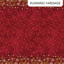O' Christmas Tree Shimmer Ombre Red Multi 44"/45" Cotton Fabric Per Yard