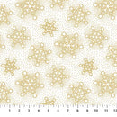 O' Christmas Tree Shimmer White Snowflakes 44"/45" Cotton Fabric Per Yard